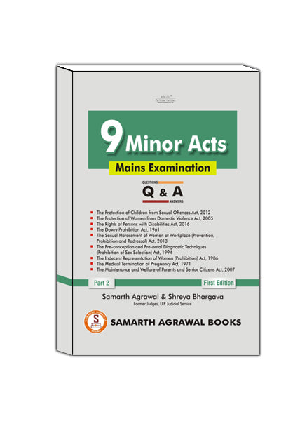 9 Minor Acts- Preliminary Examination and Mains Examination [Set of 2 Books]