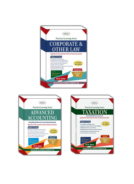 Como deal (CA INTER GROUP-I ) Practical Learning Series—Advanced Accounting, Corporate & other Law, Taxation (CA Inter New Syllabus)