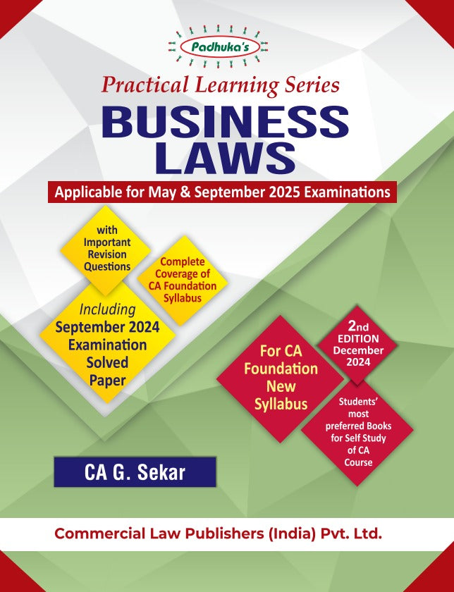 Practical Learning Series — Business Laws CA Foundation New Syllabus