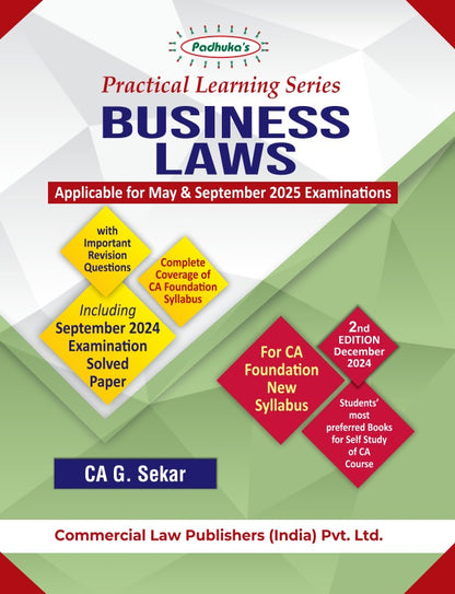 Practical Learning Series — Business Laws CA Foundation New Syllabus
